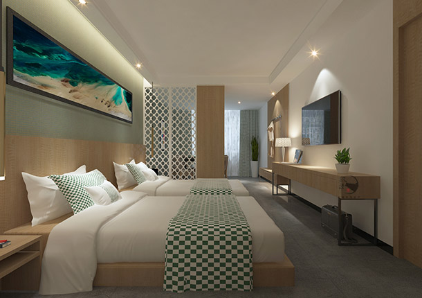 海原希顿酒店设计|让客房具有延伸性同时带来的空间的流动性