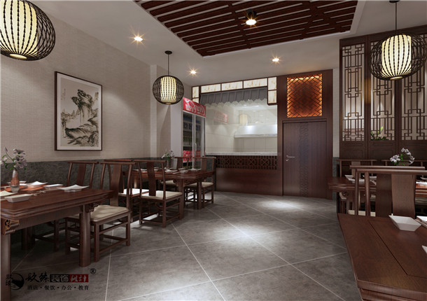 海原丰府餐厅设计|整体风格的掌握上继承我们中式文化的审美观